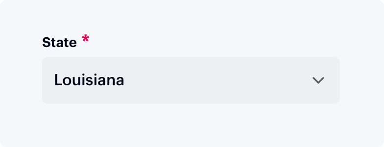 apply `aria-hidden=”true”` to visual cues which are unnecessary for screenreader users, such as the down arrow in this select.